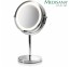 Dvipusis didinantis kosmetinis veidrodis Medisana veidui su stovu ir apšvietimu (X1/X5)
