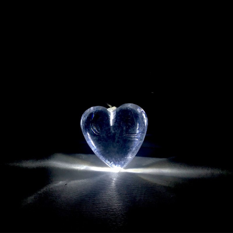 LED šviečianti širdutė - širdelė su lempute ir dėžute
